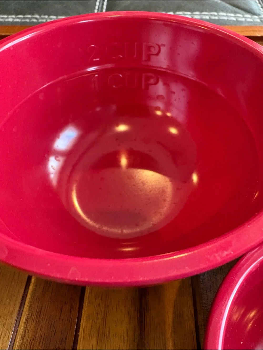Sur La Table Red Melamine Nesting Measuring Bowl Set 5 Pieces Made in China